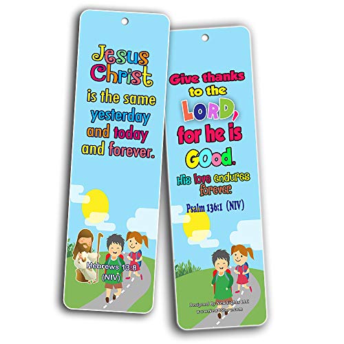 Ten Commandments Memory Verses Bookmarks For Kids (30-Pack) - Perfect Giveaways for Children?s Ministry and Sunday Schools