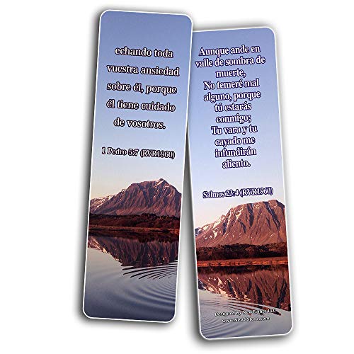 Spanish Encouraging Scriptures for Those Overcoming Depression Bookmarks