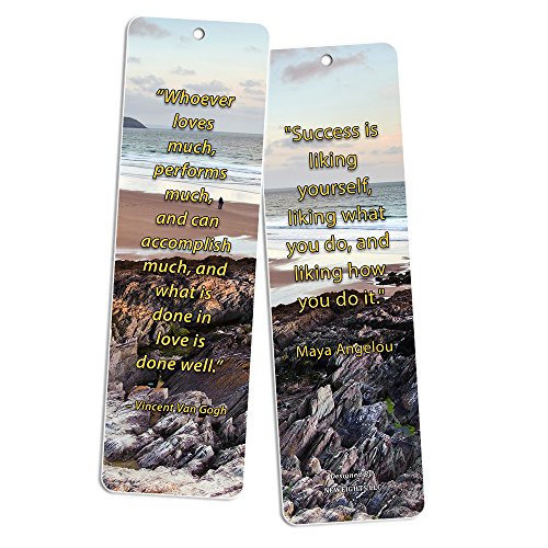 NewEights Adventure Inspirational Quotes Bookmarks (30 Pack)
