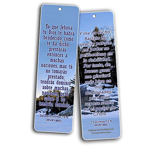 Spanish Success Bible Verses Bookmarks (RVR1960) (60-Pack) - Handy Spanish Bible Verses About Success Collection