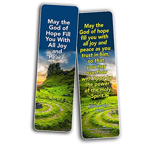 Bible Verses Bookmarks About Hope: Staying Positive In The Midst of Hardship (30 Pack) - Give You Home During Darkest Times