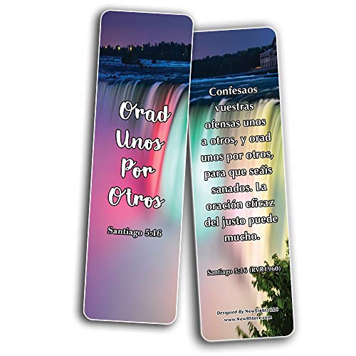 Spanish Favorite Prayer Bible Promises Bookmarks (30-Pack) - Variety Handy Spanish Scriptures