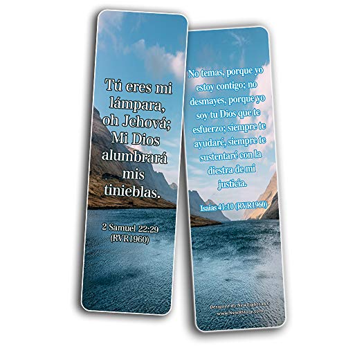 Spanish Encouraging Scriptures for Those Overcoming Depression Bookmarks