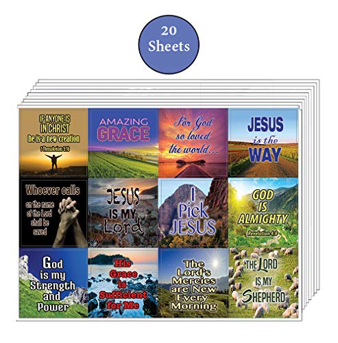 Almighty God Stickers (20-Sheet) - Perfect Giftaway for Ministries