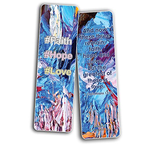 Scripture Bible Verses Bookmarks (60 Pack) - Perfect Gift away for Sunday Schools