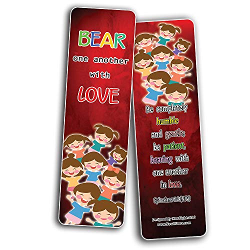 Love One Another Bible Verses Bookmarks for Kids