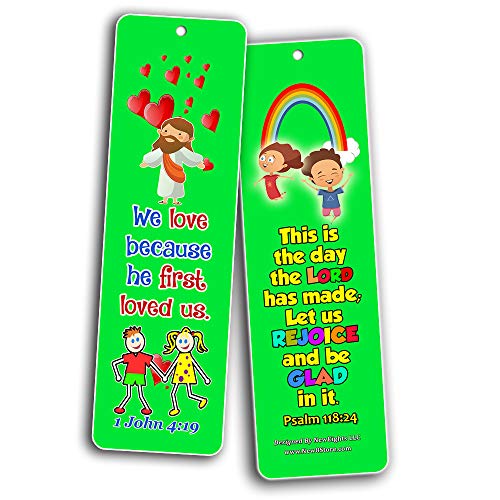 Powerful God Memory Verse Bookmarks (30-Pack) - Handy Memory Verses for Kids Perfect for Children?s Ministries and Sunday Schools