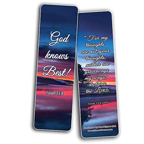 Seek God's Plan Memory Verses Bookmarks (30-Pack) - Compilation of Bible Scriptures Cards Perfect Giveaways for VBS and Ministries