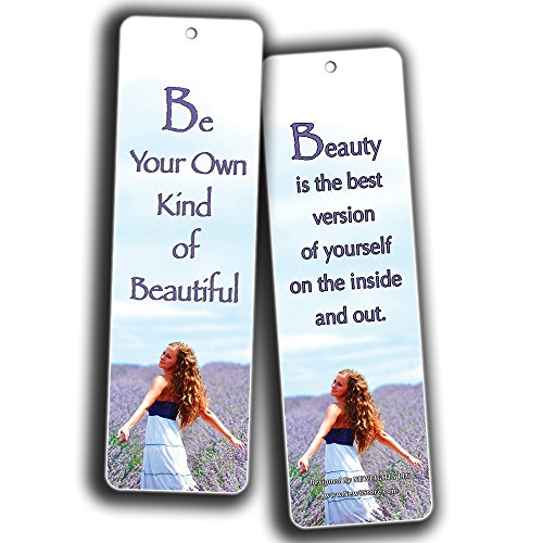 NewEights Beauty Quotes about Women Bookmarks (60 Pack)