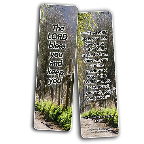 Powerful Bible Verses Bookmarks - Blessings (60 Pack) - Perfect Giveaways for Sunday School and Ministries Designed to Inspire Women and Men
