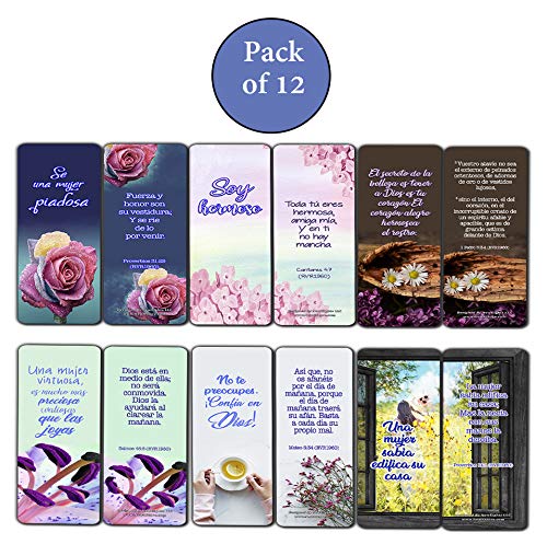 Spanish Devotional Bible Verses for Women Bookmarks