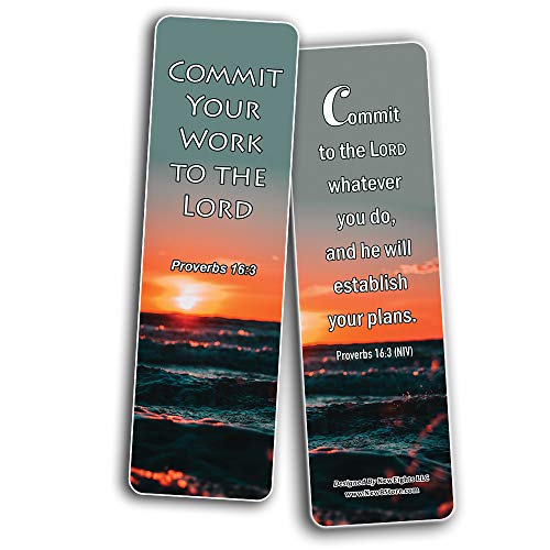 The Power of Blessing Bible Bookmarks (30-Pack) - Handy Christian Daily Reminder About Putting God First