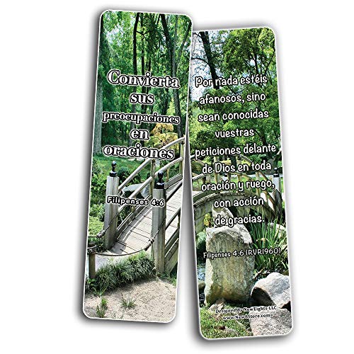 Spanish Favorite Prayer Bible Promises Bookmarks (60-Pack) - Great Giveaways for Ministries and Sunday Schools