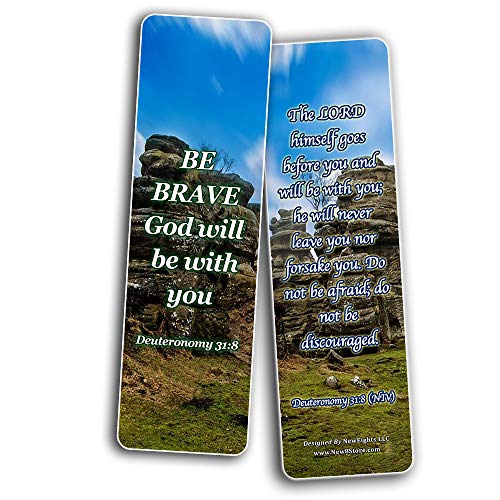 Bible Verses about Courage Bookmarks (30-Pack)