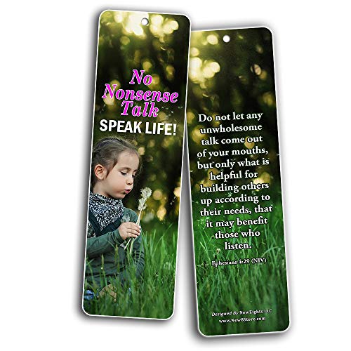 Encouraging Bible Verses For Teens Bookmarks (60 Pack) - Perfect Giveaways for Sunday School For Teens