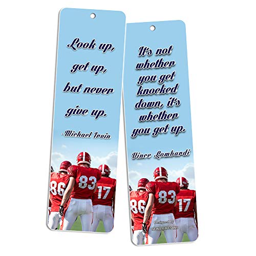Sports Inspirational Quotes Cards Bookmark Set (60-Pack) - Teamwork Team Building Training Inspirational Quotes - Encouragement Gifts for Men Women Teens Kids Boys Girls Athletes