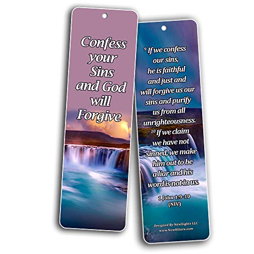 Bible Verses on Learning From Mistakes to Become a Stronger Christian Bookmarks (60 Pack) - Perfect Giveaways for Sunday School and Ministries Designed to Inspire Women and Men