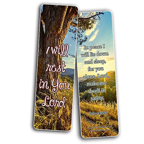 Encouraging Scriptures Bookmarks About Rest and Renewal (60-Pack)