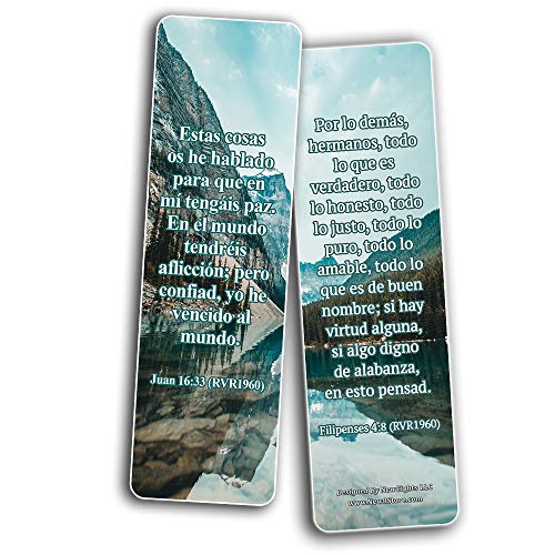 Spanish Encouraging Scriptures for Those Overcoming Depression Bookmarks