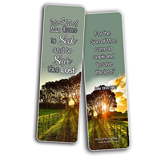 Scriptures Cards - Powerful Scriptures about Salvation (60 Pack) - Stocking Stuffers Devotional Bible Study - Church Ministry Supplies Teacher Classroom Incentive Gifts