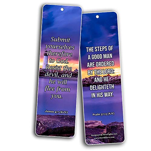 KJV Scriptures Bookmarks - Rewards for Obeying God (60-Pack) - Perfect Gift Idea for Friends and Loved Ones
