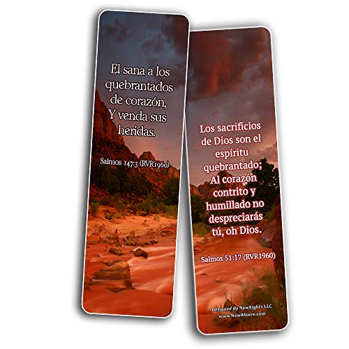 Spanish Uplifting Healing Scriptures For The Brokenhearted  Bookmarks