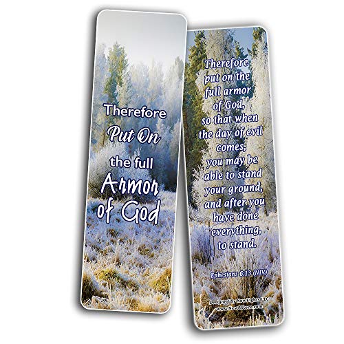 Stand For What Is Right Memory Verses Bookmarks (60-Pack) - (60 Pack) - Perfect Giftaway for Sunday School and Ministries