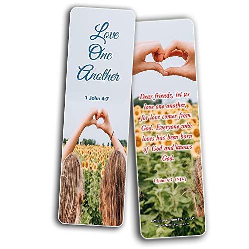 Scriptures Bookmarks - Bible Verses about Friendship (60 Pack) - Perfect Gift away for Sunday School and Ministries - Stocking Stuffers Adoration Devotional Bible Study - Church Ministry Supplies