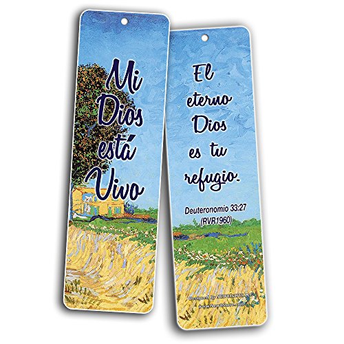 Spanish Favorite Bible Verses Bookmarks (60 Pack) - Bulk Collection & Gift with Inspirational, Motivational, Encouragement Messages