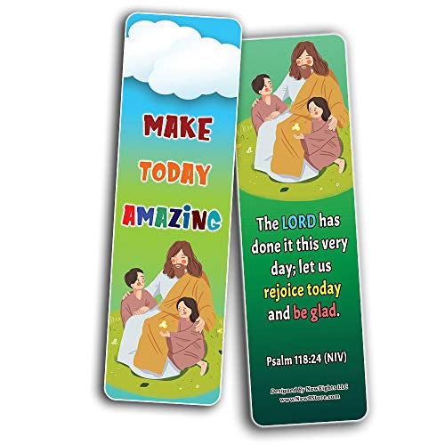 Popular Bible Verses about Rejoice Bookmarks Cards (60-Pack) - Perfect Giveaways for Sunday School, VBS and Children's Ministry
