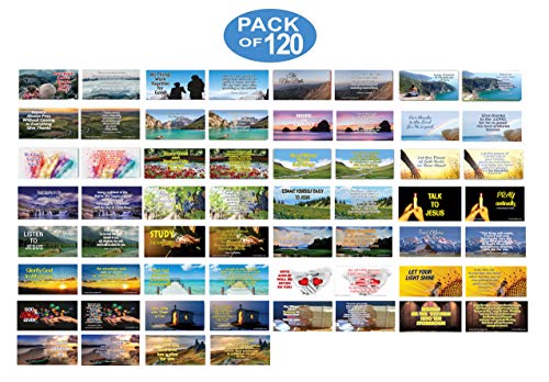 Daily Devotional Topical Bible Verses NIV Flashcards (120 Pack) - Perfect Giveaways for Sunday Schools and Ministries