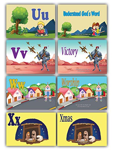 Toddler A-Z Alphabets Bible Flash Cards