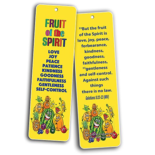 Kids Religious Bookmarks Cards (30-Pack)- Christian Character Building Bible Scriptures - Encourage Good Behavior - for Sunday School Homeschooling VBS Camp Bible Journaling Wall Decor Gift