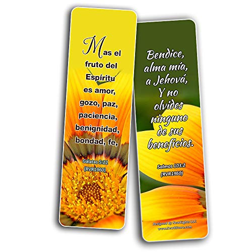 Spanish Christian Faith Scripture Bookmarks RVR1960