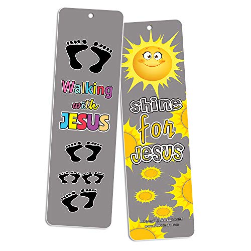 Awesome God Bookmarks for Kids (30-Pack) - Scriptures VBS Sunday School Church Memory Verse Sunday School Rewards - Christian Stocking Stuffers Birthday Party Gifts Assorted Bulk Pack