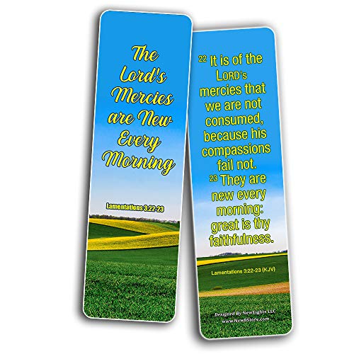 KJV Religious Bookmarks - Bible Verses About Financial Blessings (60 Pack) - Perfect Giftaway for Sunday Schools and Ministries