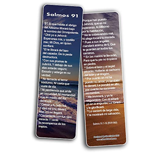 Spanish Psalm 91 Bookmarks Cards RVR1960