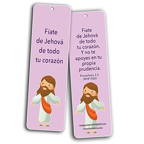 Spanish Bible Verses Bookmarks (God is Love) (12-Pack) - Variety Bookmarks with Inspirational Messages Perfect for Children Ministries Sunday Schools