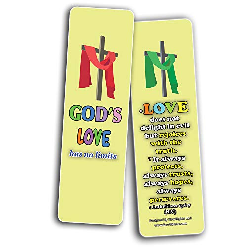 Amazing Grace Bible Bookmarks for Kids Boys Girls (60-Pack) - Easter Basket Stuffers Sunday School Children Ministries VBS Vacation Bible School