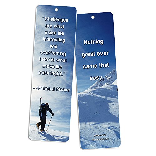 NewEights Adventure Inspirational Quotes Bookmarks (30 Pack)