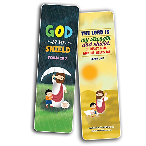 Knowing God Christian Bookmarks Cards (60-Pack) - Church Memory Verse Sunday School Rewards - Christian Stocking Stuffers Birthday Party Favors Assorted Bulk Pack