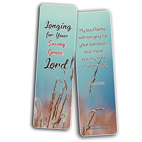 Hope in God Bible Bookmarks (60 Pack) - Perfect Giftaway for Sunday School