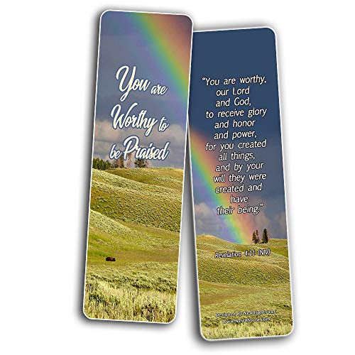 Scriptures Cards - Powerful Scriptures to Help You Worship God (30 Pack) - Stocking Stuffers Adoration Devotional Bible Study - Church Ministry Supplies Classroom Teacher Incentives Gifts Giveaways