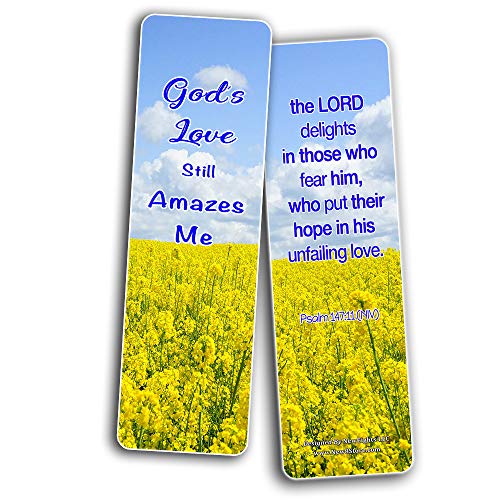 Hope in God Bible Bookmarks (60 Pack) - Perfect Giftaway for Sunday School