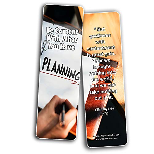 Christian Bookmarks for Biblical Financial Principles Series 1 (60-Pack) - Bible Study Resources Materials - Great Stocking Stuffer Easter Cards