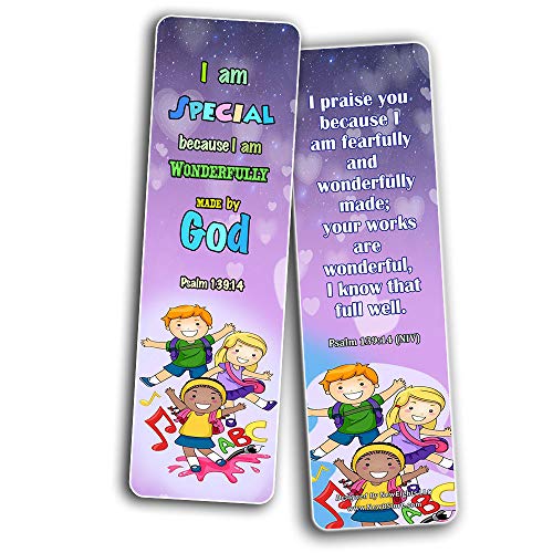 Powerful God Bible Verse Bookmarks for Kids (60 Pack) - Bible Verses About God?s Power That Are Simple and Easy for Kids to Memorize