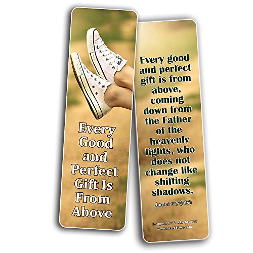 God is Good Bible Verses Bookmarks (60 Pack) - Perfect Giftaway for Sunday School and Ministries
