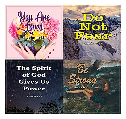 Christian Spiritual Growth Inspirational Stickers (10 Sheets) - Assorted Mega Pack of Inspirational Stickers