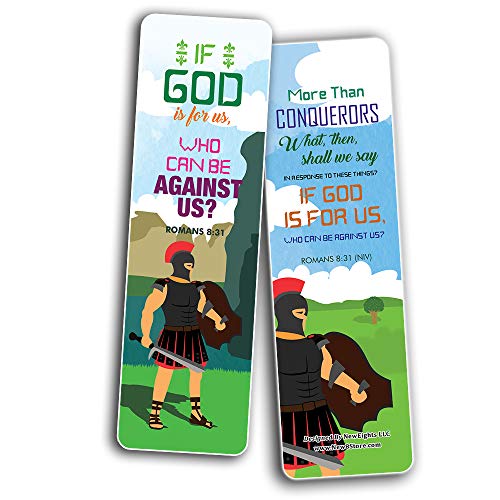 Armor of God Bookmarks (60-Pack) - Stocking Stuffers for Men & Women - Bible Study Church Supplies Teacher Classroom Incentives Gift