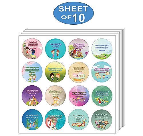 Kindness Bible Verses Stickers for Kids  (5-Sheet)